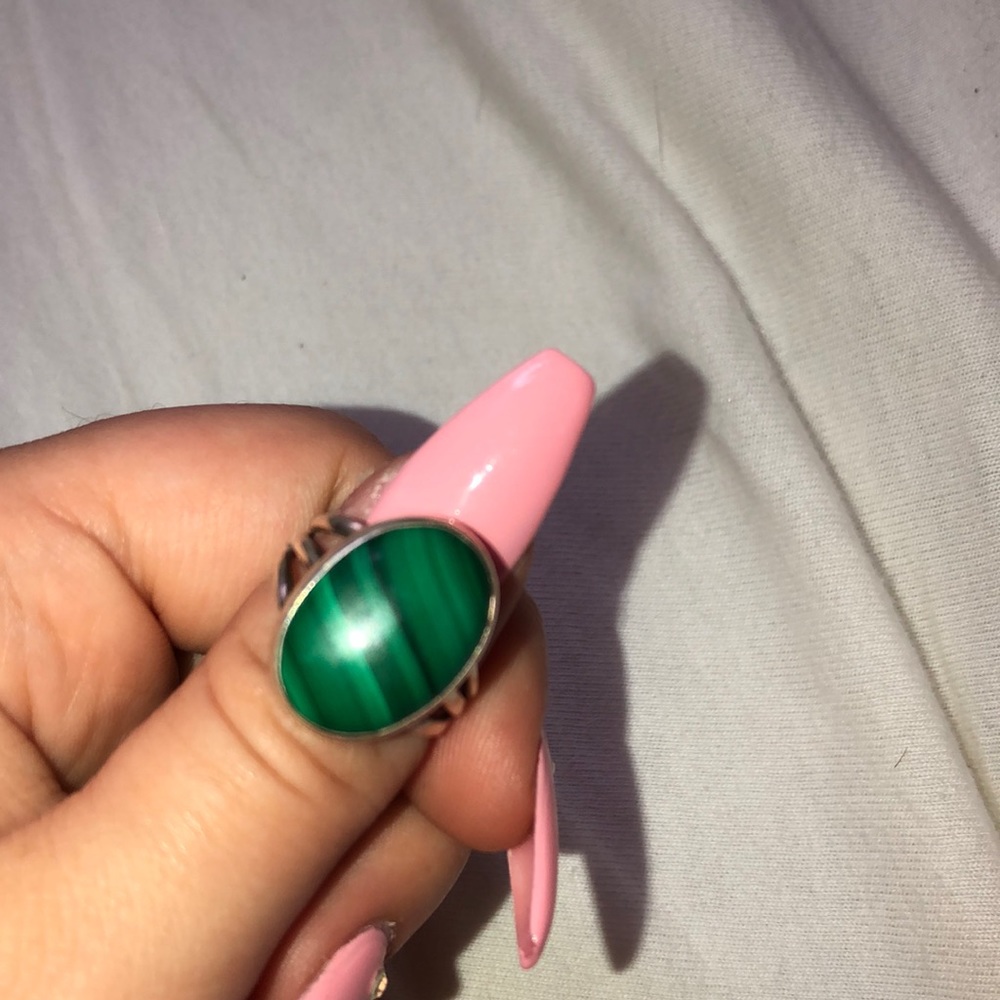 Malachite ring